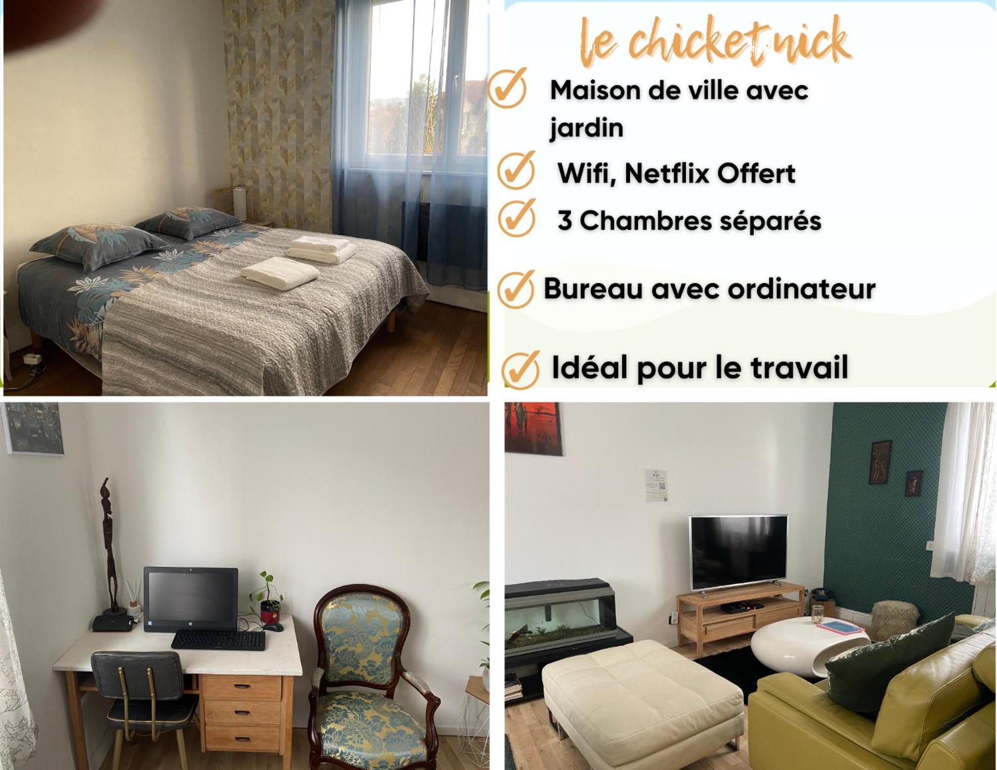 Chicethnik! Maison De Ville, 3 Chambres, 6 Places. Ferienhaus Besançon